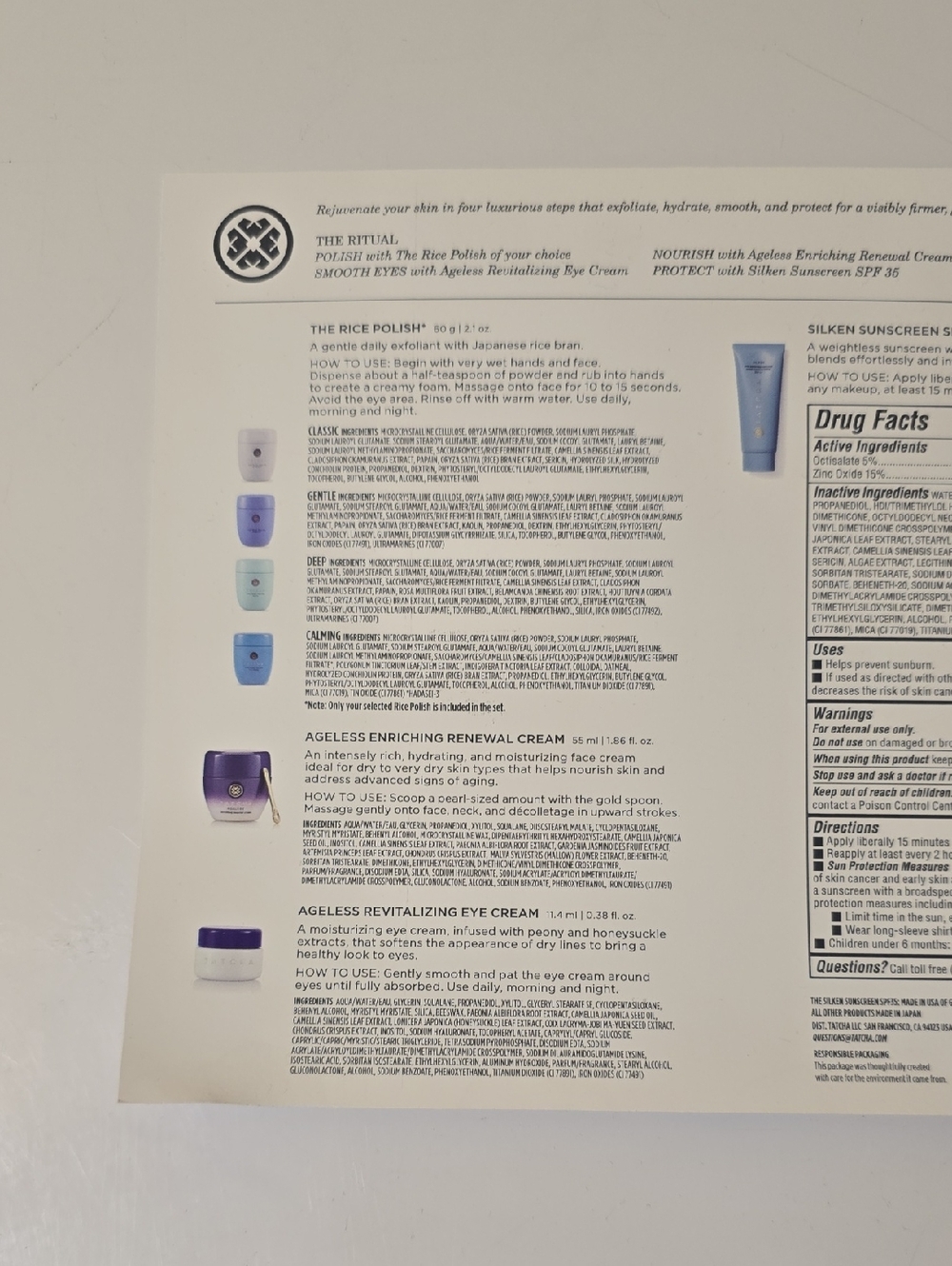 Tatcha 4 Piece Ritual Ageless Skin & Eye - Picture 9 of 10